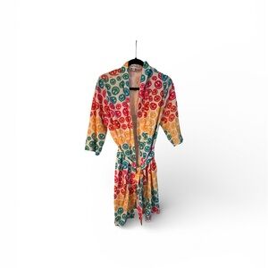 Katydid Happy Face Graphic Robe Size Medium